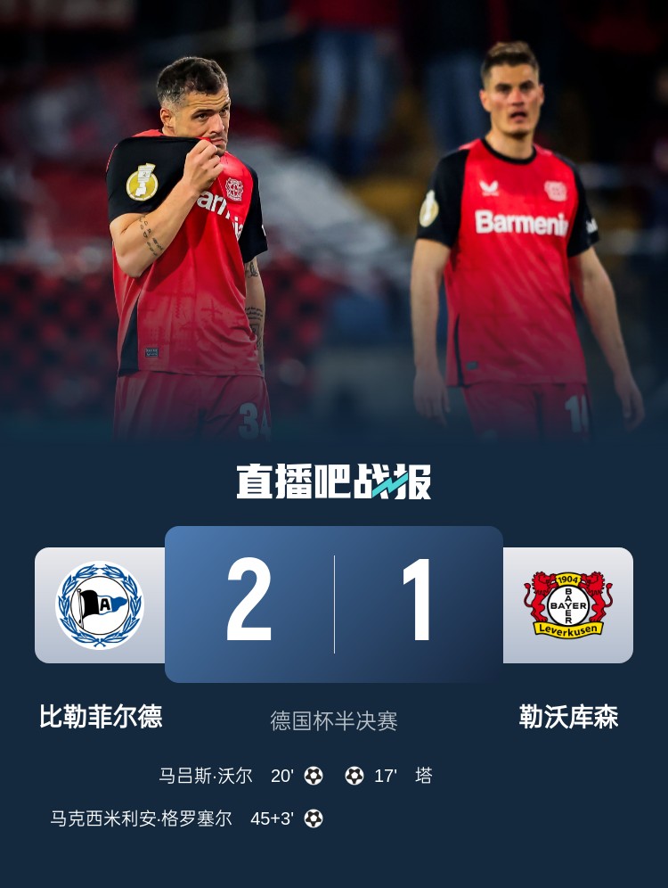 比勒菲爾德是史上第4支晉級德國杯決賽的德丙球隊，此前3隊未奪冠